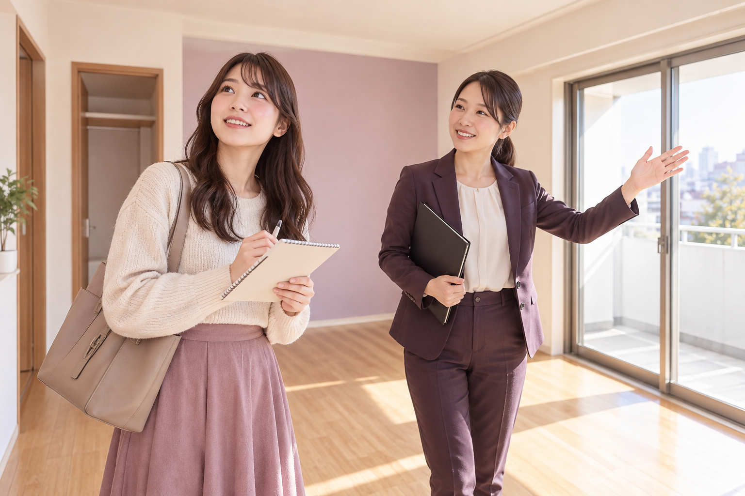 初めての内見、何を聞けばいい?当日の流れと使える質問の解説イメージ(AI生成)