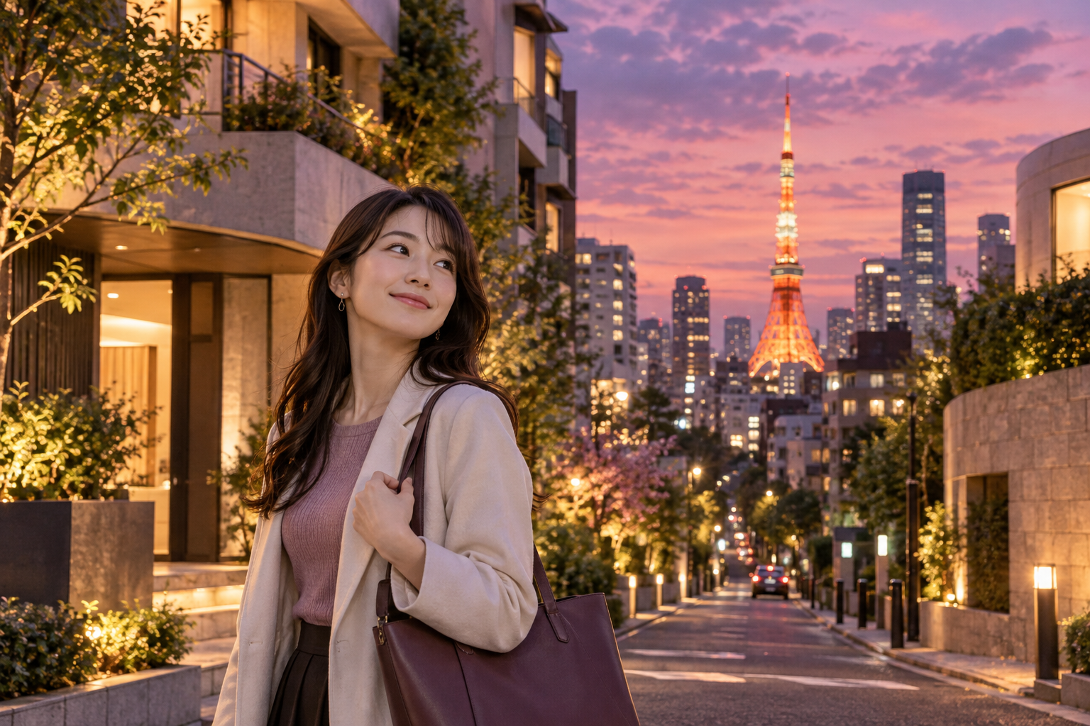 六本木で夜職の部屋探し|駅名より、お店からの帰り道で選ぼうの解説イメージ(AI生成)