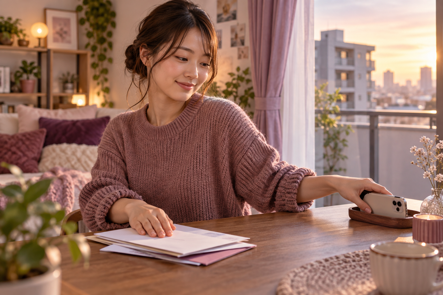 住む場所をSNSで知られにくくするには?引越し後の投稿チェックの解説イメージ(AI生成)