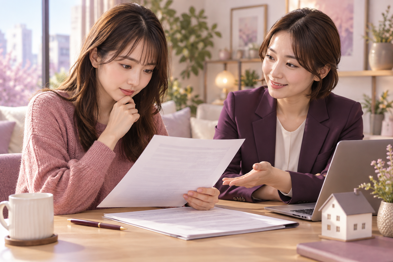 賃貸を申し込んだあとに迷ったら|契約の状況とお金を確認する順番の解説イメージ(AI生成)